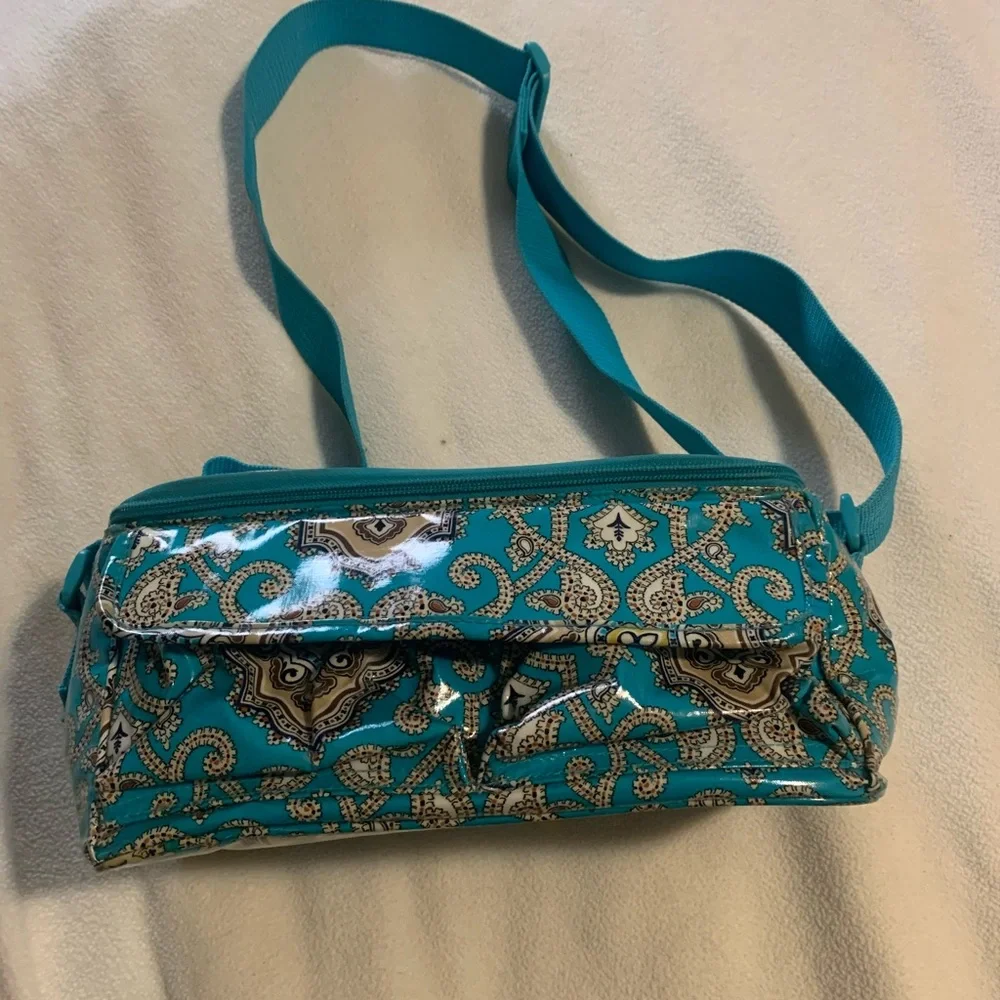 Vera Bradley Totally Turq Cosmetic Makeup Bag